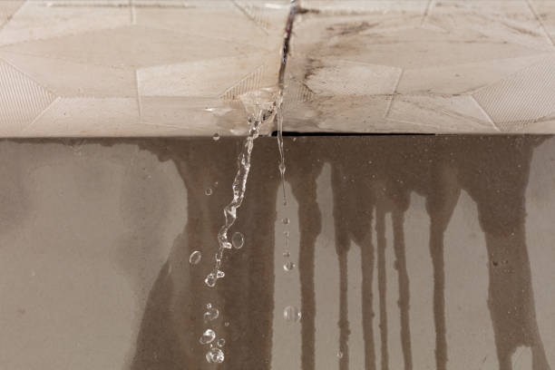Professional Burst Pipe Cleanup technician working in Pinetown, NC